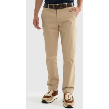 Pánské kalhoty BIG STAR PÁNSKÉ CHINOS KALHOTY BÉŽOVÉ TREVOR 801 W33 L32