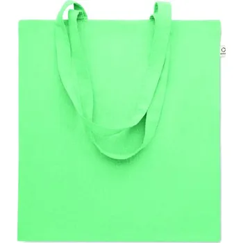 Nákupní taška z recykl. bavlny Viveka Colour - Mátově Zelená