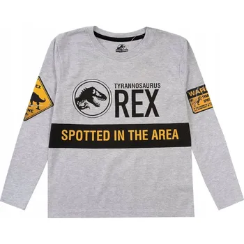 EplusM dětské tričko s dlouhým rukávem bavlna šedé, velikost 146