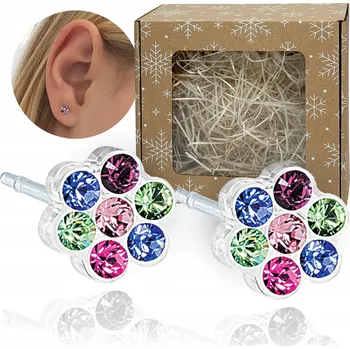 Náušnice Blomdahl hypoalergenní náušnice Flower Light Rose 6 mm