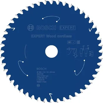 Pilový kotouč BOSCH Pilový kotouč EXPERT Wood cordless, 165 × 1,5/1 × 20 mm, T48 (2.608.902.151)