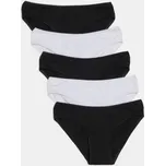 Sinsay - Bavlněné kalhotky 5 balení - černá - 589GV-99X - 589GV-99X-XL