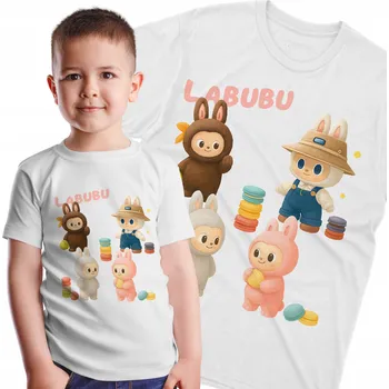 Chlapecké tričko Dětské tričko LABUBU Sušenky do školy Bavlna pro děti, velikost 104