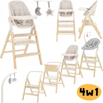 Jídelní židlička Carrello Ergo CRL-16701 jídelní židlička 4v1, barva Sugar Beige