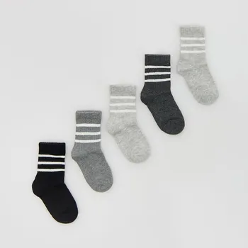 Dětská móda Reserved - Ponožky 5 ks - světle šedá - 007HW-09M - 007HW-09M-K22