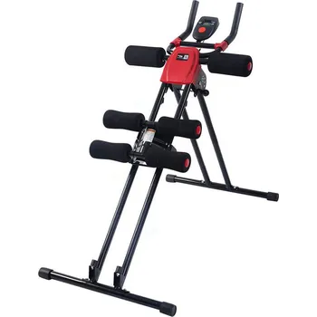 Posilovací stroj na ramenní a břišní svaly HOP1000216 červený/černý