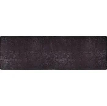 Koberec Sametový koberec antracitový 80 x 300 cm, protiskluzový, měkký