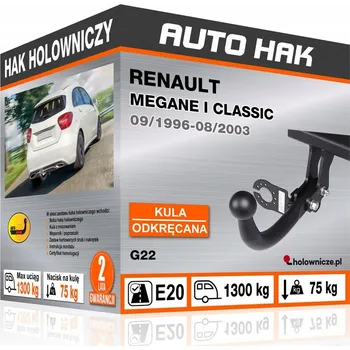 Tažné zařízení Tažné zařízení Renault MEGANE I CLASSIC 1996-2003 7pin