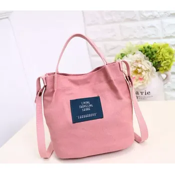 Látková messenger taška růžová