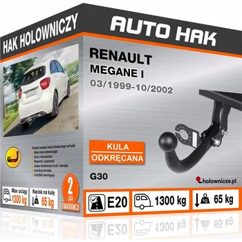 Tažné zařízení Tažné zařízení RENAULT MEGANE I 1999-2002, 7-pin