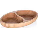 Banquet miska dělená BRILLANTE Bamboo 24 x 13,5 x 4 cm