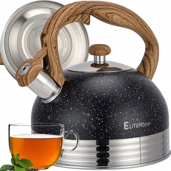 Varná konvice Elitehoff tradiční ocelová Konvice 2,5 l černá