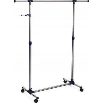 Věšák Stojanový věšák kovový Songmics stříbrný