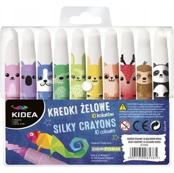 Pastelka Kidea pastelky měkká zvířátka 10 barev, dobře kryjící, odšroubovatelné