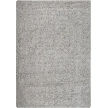 Koberec Koberec světle šedý 100% PP, protiskluzový, 160x230 cm, výška vlasu 20 mm