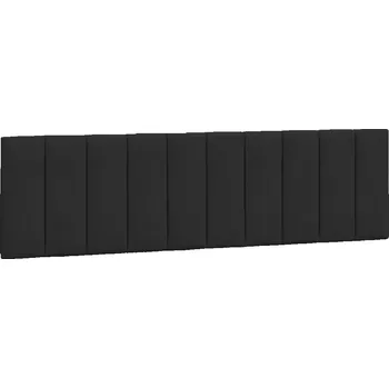 Polštář Polštář na čelo Hanko, černý, 180 x 3 x 45 cm, samet