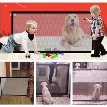 Dětská zábrana Bezpečnostní síťová zábrana pro psy a kočky 183 × 75 cm