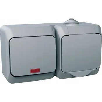 Elektrická zásuvka Zásuvka Schneider Electric šedá