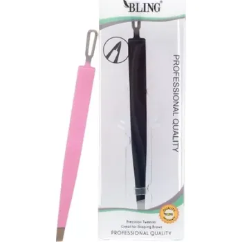 Péče o řasy a obočí shumee Bling Profesionální pinzeta na obočí černá BL-35