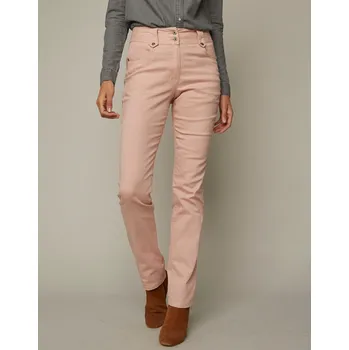 Dámské spodní prádlo Rovné kalhoty s vysokým stahujícím pasem béžovorůžová 52