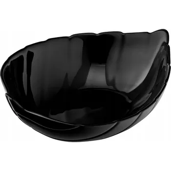 Salátová Mísa skleněná Listová miska černá Altom Design Nocturn 17,5 cm 330 ml