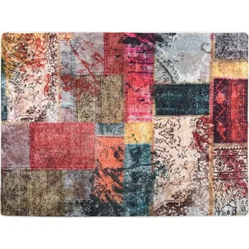 Koberec Barevný sametový koberec 400 x 300 cm, protiskluzový, měkký