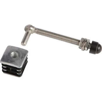 pant nerezový regulovatelný pant na branku LOCINOX® GBM12-DP40 - nerezový pant s hliníkovým vyztužením protikusu, délka 150 mm, pro branky s profilem 40 x 40 mm