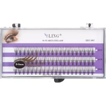 Péče o řasy a obočí Hedvábné trsové řasy BLING D, 8 mm