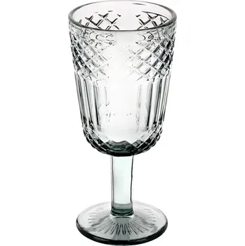 Sklenice Skleněná černá číše na víno 270 ml