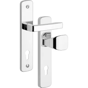 Dveřní kování Rostex 802 ASTRA, Rozteč 72/90, Madlo hranaté, Cr-nerez