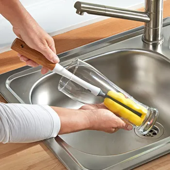 Kuchyňský mlýnek 3Pagen Houba na mytí vysokých sklenic Délka 33 cm