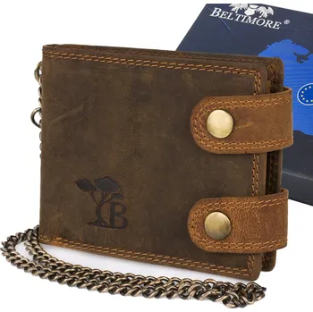 Peněženka Peněženka Beltimore , přírodní kůže, hnědá - muž