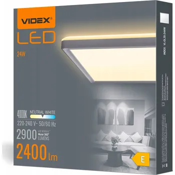 Stropní svítidlo Videx s integrovaným LED zdrojem, bílé