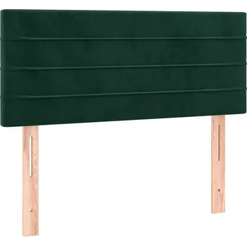 Čelo postele sametové tmavě zelené nastavitelné 80 x 5 x 78/88 cm