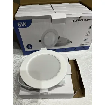 LED stropní bodovky zapuštěné 4000K neutrální bílá IP44 25mm 10 ks