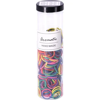 Sada elastických gumiček do vlasů 300 ks – pastelový mix