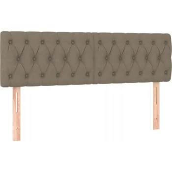 Stylové čelo postele nastavitelné Taupe 144x7x78/88 cm Látka