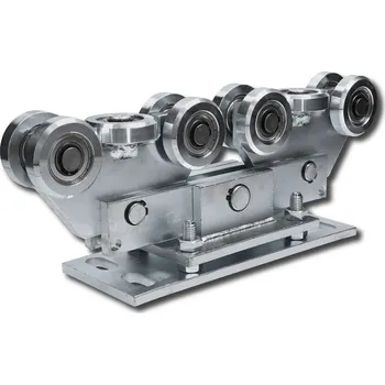 Pohon brány nosný vozík W3910F.80 - vozík posuvné nesené brány vhodný k C profilu 80 x 80 x 5 mm, kyvný, výškově stavitelný