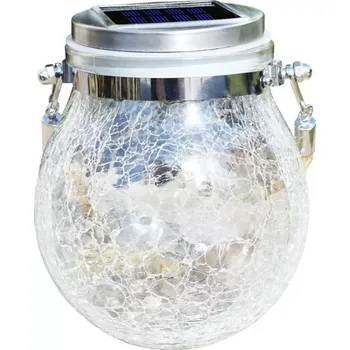 Lucerna Solární zahradní lucerna k zavěšení L, bílé světlo