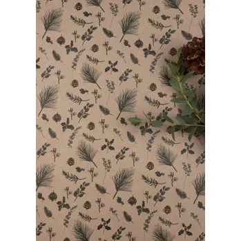 Be Nice EKO Balicí papír vánoční - V jehličí hnědý 3 ks (velký)