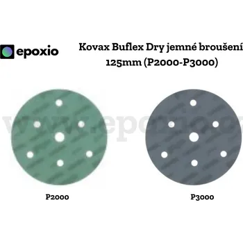 Brusný kotouč Kovax Buflex Dry brusný kotouč 125 mm, 7 otvorů Zrnitost: K3000