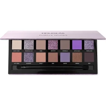 Oční stíny Douglas Collection - Make-Up Purple Nudes Eyeshadow Palette Paletky očních stínů 17.6 g Šedá dámské