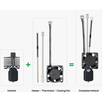 Příslušenství k 3D tiskárně Bambu Lab Kompletní Hotend X1 Ocel Kalená 0,8
