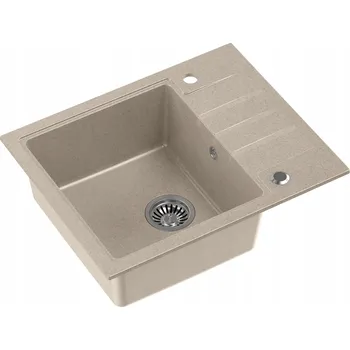 Granitový dřez Jednodřez Quadron PETER 116 granitový béžový