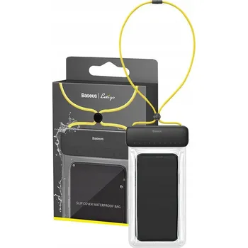 Pouzdro na mobilní telefon Pouzdro voděodolné Baseus šedé univerzální pro telefony do 7,2