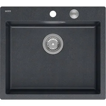 Granitový dřez Jednokomorový granitový dřez Quadron Morgan 110 černý
