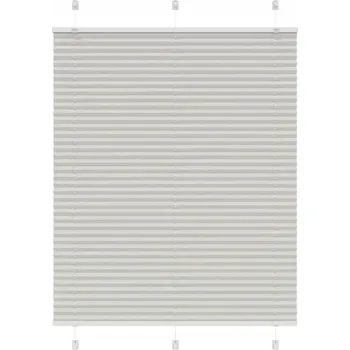 Roleta Roleta plisé světle šedá 110x150 cm Šířka látky 109,4 cm