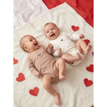 Body Sinsay - Pruhované body 2 balení - béžová - 291DG-08X - 291DG-08X-98