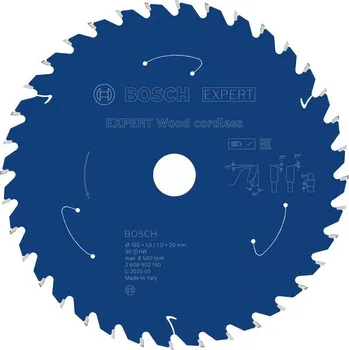 Pilový kotouč BOSCH Pilový kotouč EXPERT Wood cordless, 165 × 1,5/1 × 20 mm, T36 (2.608.902.150)