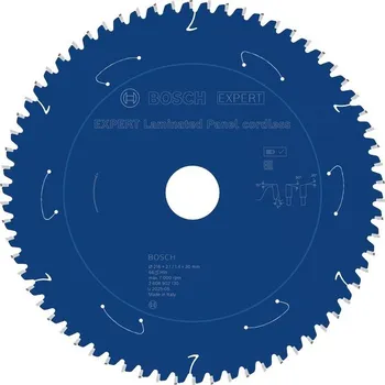 Pilový kotouč BOSCH Pilový kotouč EXPERT Laminated Panel cordless, 216 × 2,1/1,4 × 30 mm, T66 (2.608.902.130)